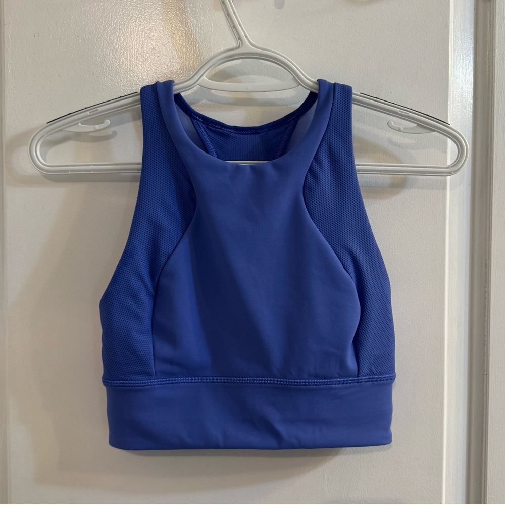 Lululemon Everlux High-Neck Train Bra Wild Indigo